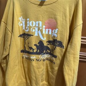 Disney The Lion King Yellow Crewneck Sweater
